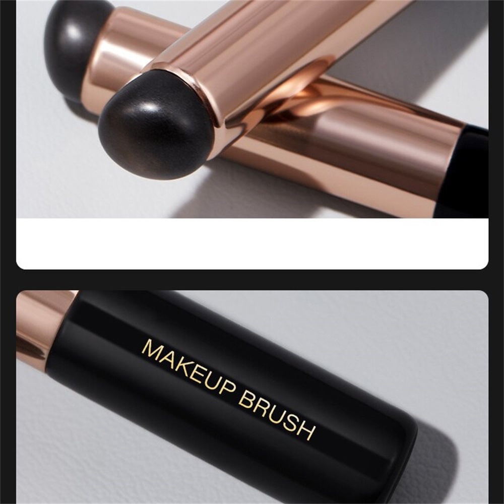 Kuas Concealer Brush Concealer Kepala Bulat Silikon Lembut Portabel Mudah Noda Alat Makeup Kecantikan