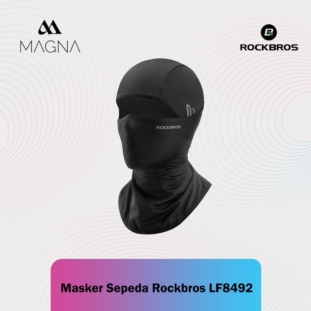 Masker Balaclava Sepeda Rockbros LF8492 Face Cover Anti UV Gowes Sport Mask Cycling Quick Dry