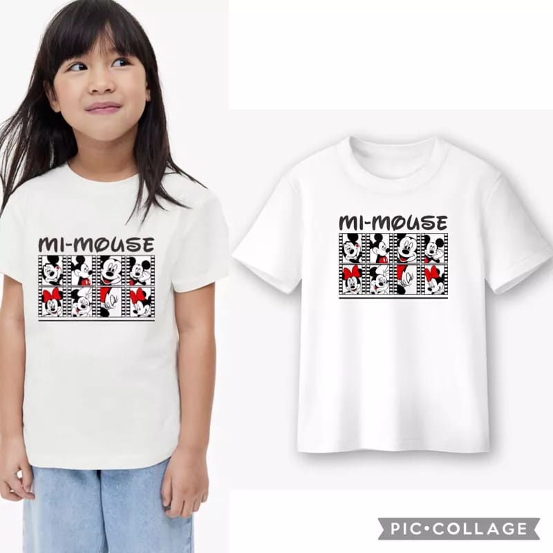 Happyoliver Kaos Anak MK MOUSE Merah Putih Kemerdekaan / Kaos Mickey Mouse Anak / HUT RI 78TH Perempuan Laki Laki