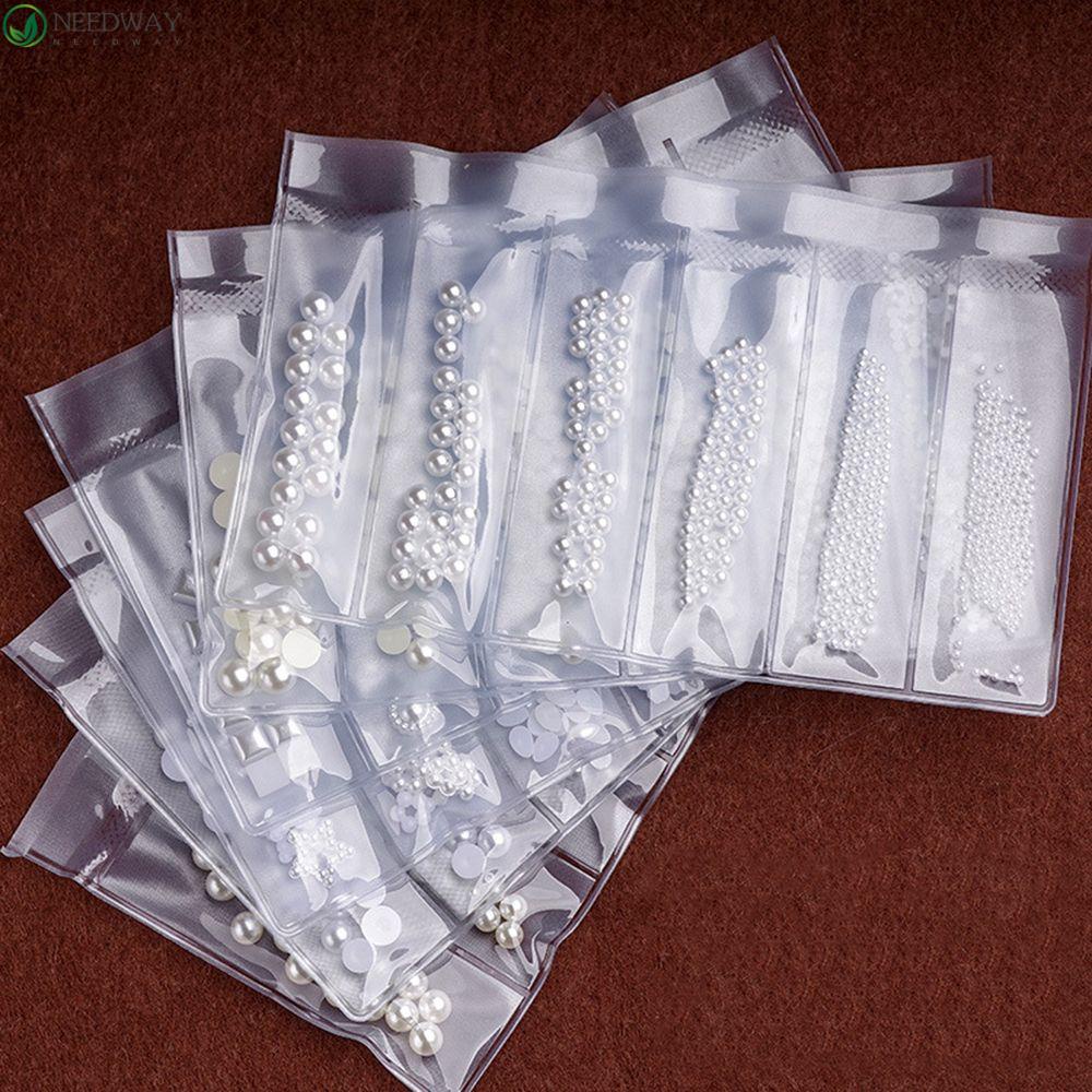 NEEDWAY Hiasan Nail Art Mutiara 2mm/3mm/4mm /5mm/6mm/7mm Manik Kuku ​Mutiara ​Alat Makeup Manicure Tools