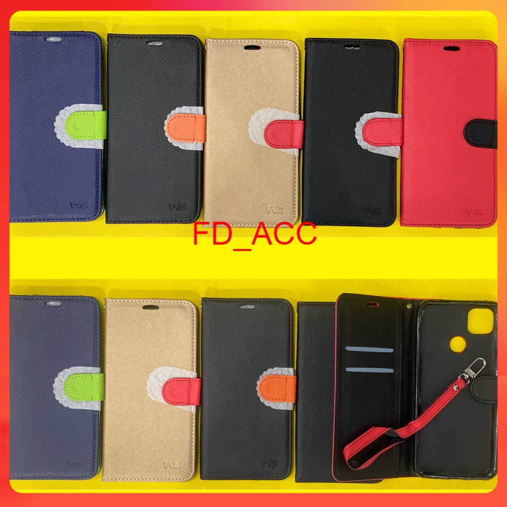 [ Oppo Realme C30 / C31 / C35 / C55 ] Flip case canvas book cover / sarung buku canvas / CASE DOMPET