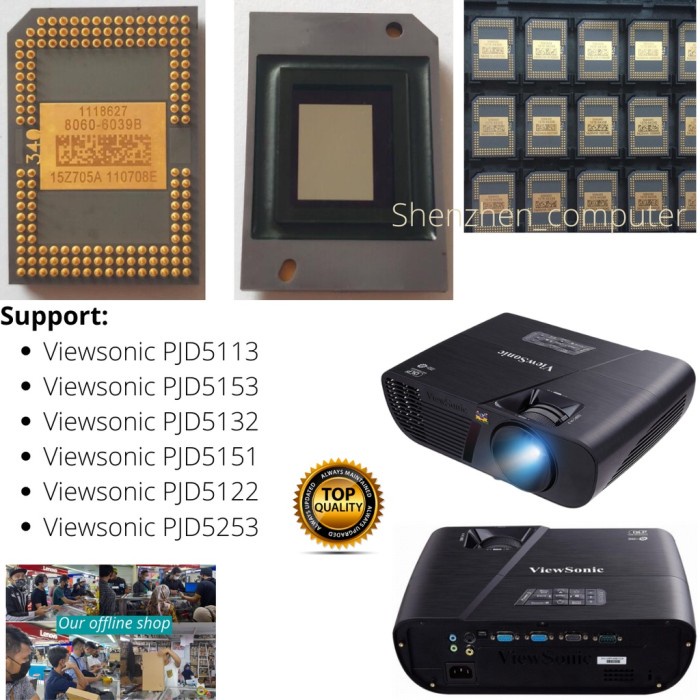 Chip Dmd Proyektor Viewsonic Pjd5113 Pjd5153 Pjd5132 Pjd5151 Pjd5122