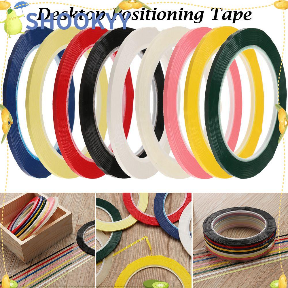 CHOOKYY 1pcs Tape Posisi Desktop NEW Multicolor Isolasi Tahan Air Ada Jejak 5S Papan Tulis Garis Peringatan