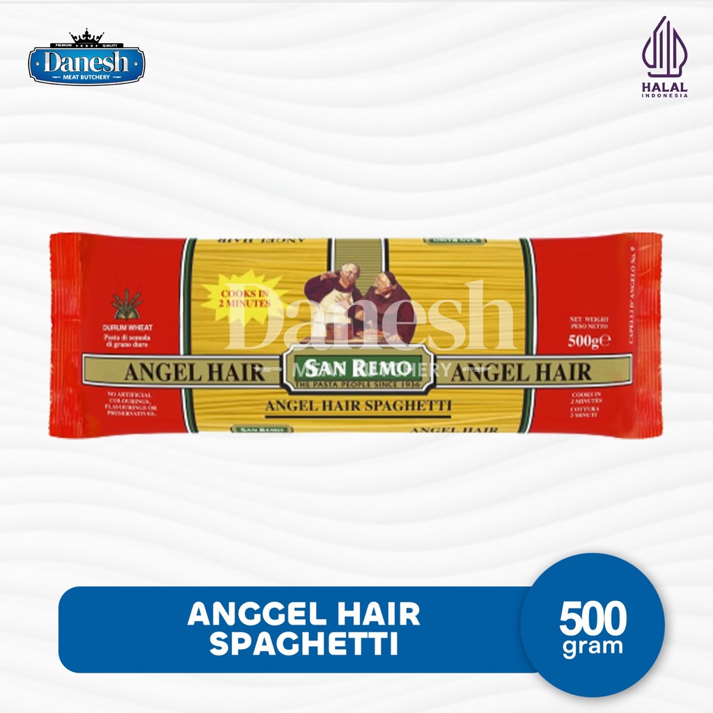 Angel Hair Spaghetti San Remo Pasta Instan 500gr