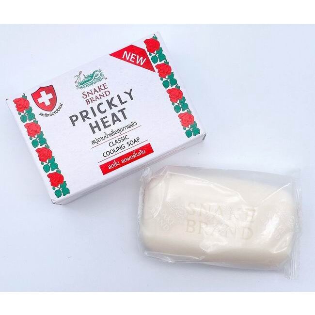 Snake Brand Prickly Heat Relaxing Cooling Soap or Classic Cooling Soap