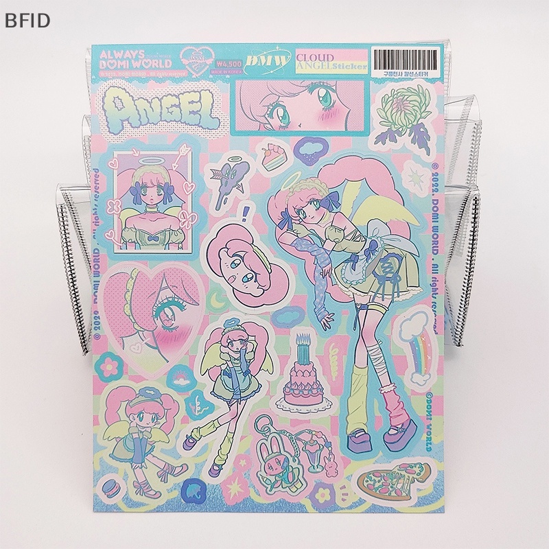 [BFID] Lucu Kartun Gadis Karakter Goo Kartu Stiker DIY Scrapbooking Jurnal Ponsel Diary Bintang Chasing Album Hadiah Dekorasi [ID]