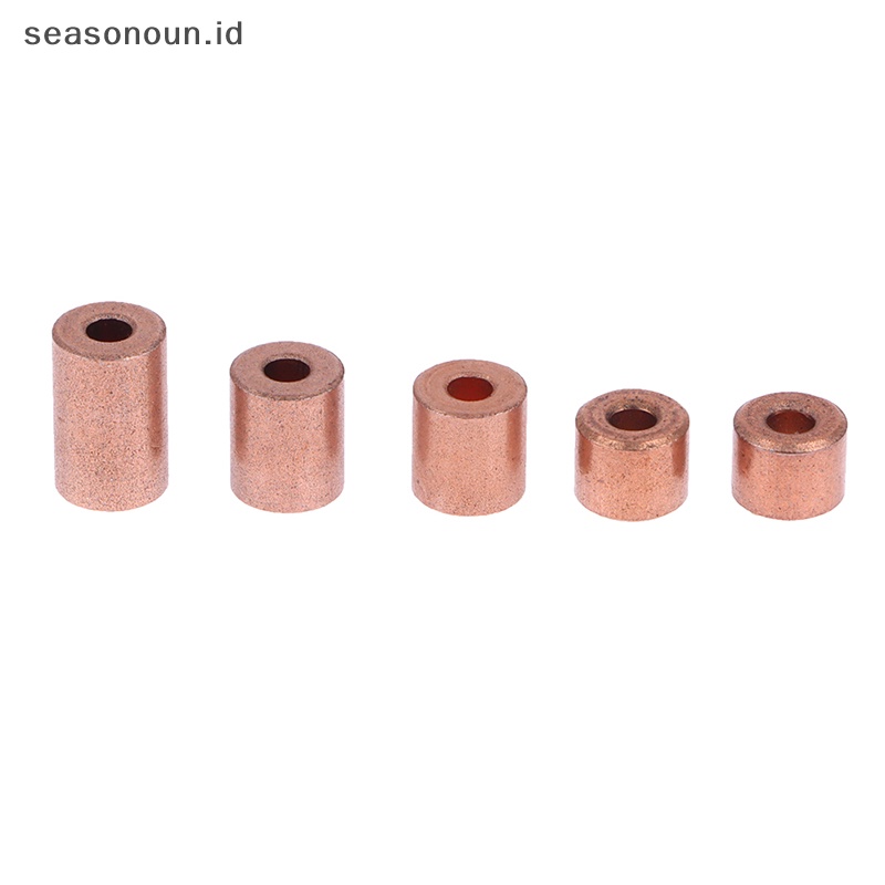 Alfineasonoun 10pcs oil bearing tembaga lengan alfinopper base bantalan kecil bagian metallurgical .