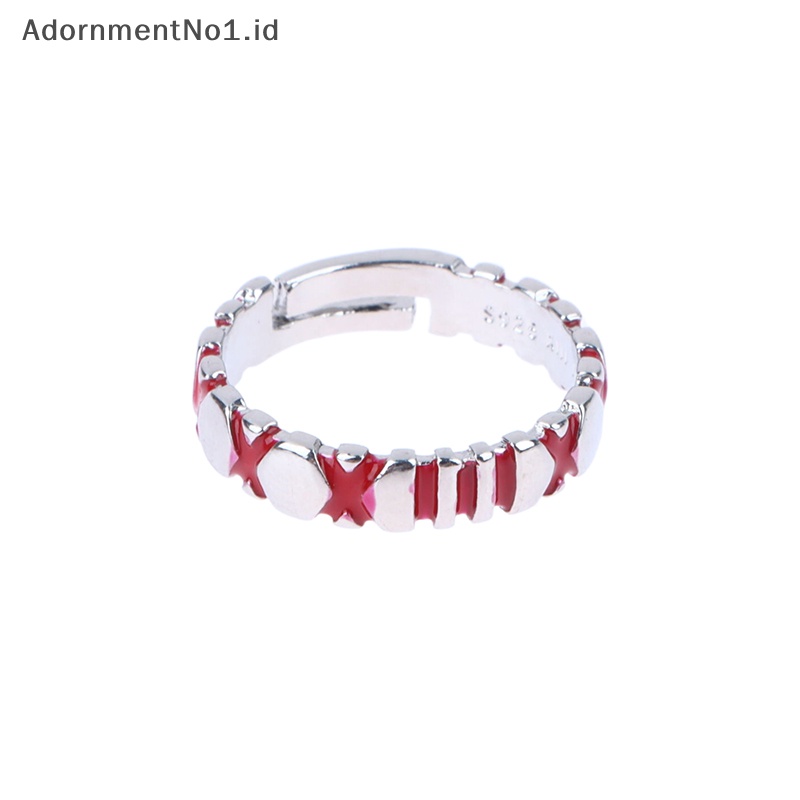 [AdornmentNo1] Anime Cos Tokyo Ghoul JUZO SUZUYA REI Boy cincin jari yang dapat disesuaikan untuk wanita pria Cosplay perhiasan aksesori hadiah