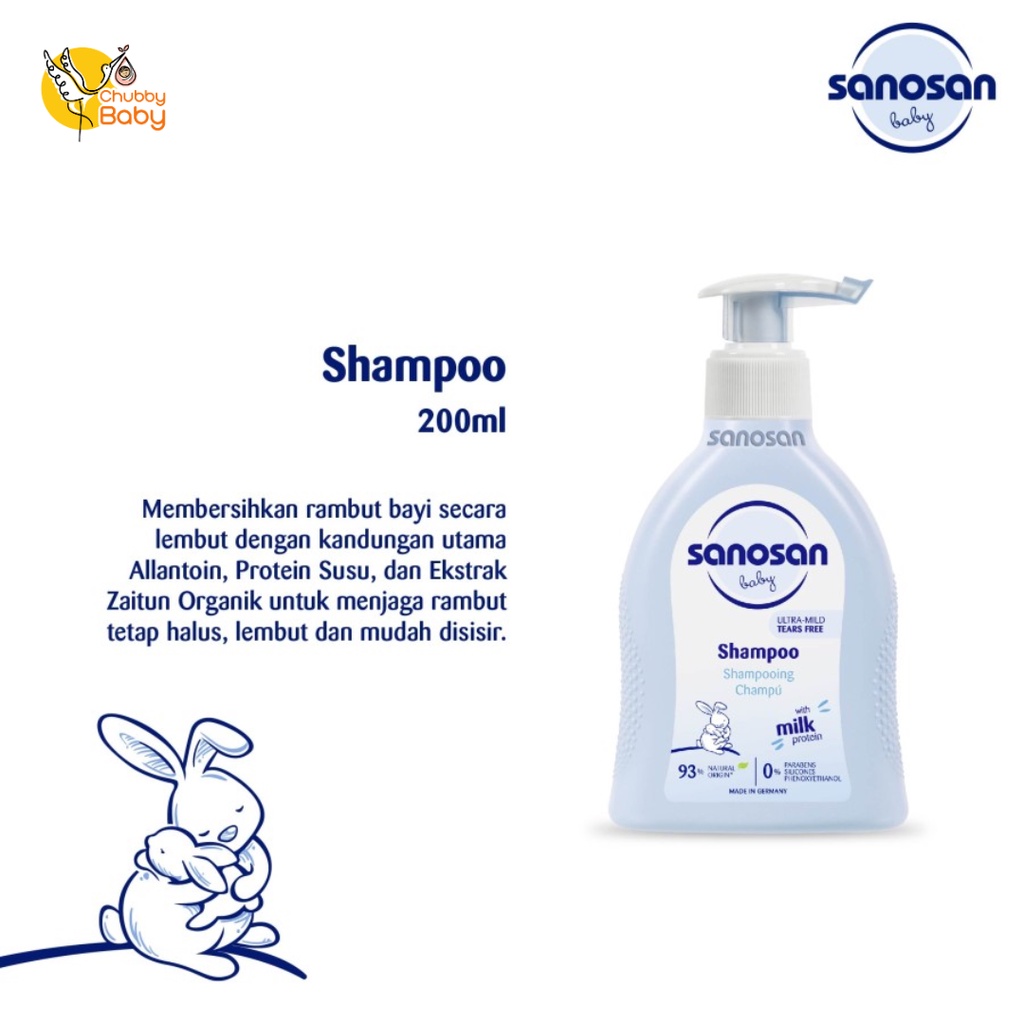 SANOSAN - Baby Shampoo 200ml | Shampo Bayi