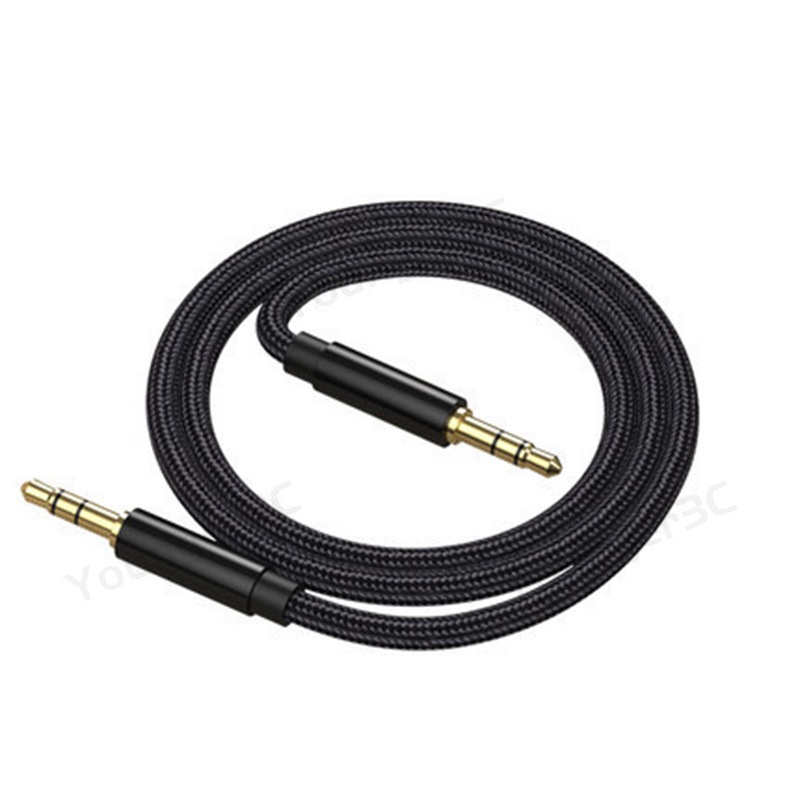 3.5mm Aux Audio Kabel 1/2/3 Meter Male To Male Speaker untuk Kabel Headphone Audio HP Audio Mp3