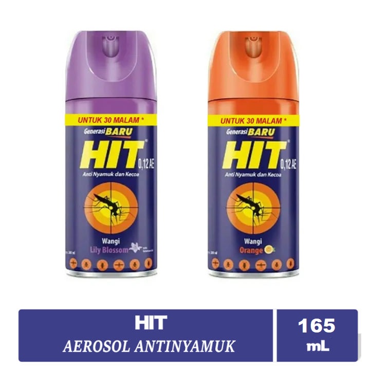 {165ML Kecil} HIT AEROSOL OBAT ANTI NYAMUK SEMPROT SPRAY
