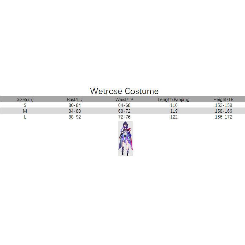 【Wetrose】 Honkai Star Rail Seele Cosplay Game Wanita Baju Kostum Costume Set