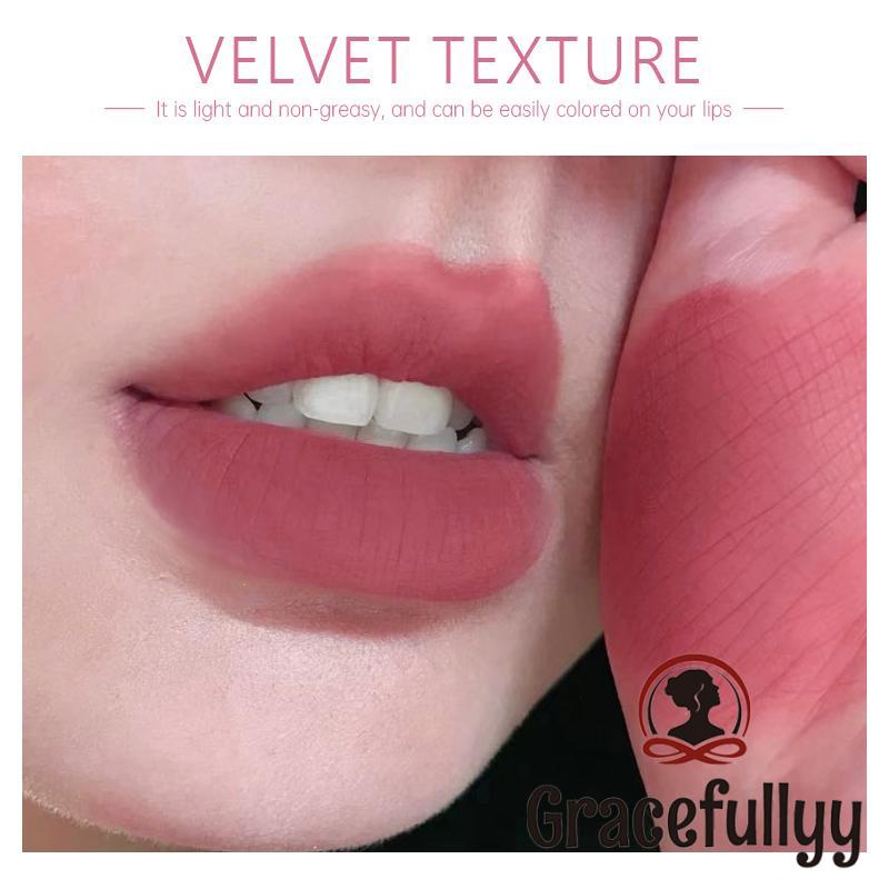 [COD]KAKASHOW Lip Mud Velvet Matte Sweetheart Little Bear Lipstik Lip Glaze Tahan Air Tahan Lama-GY