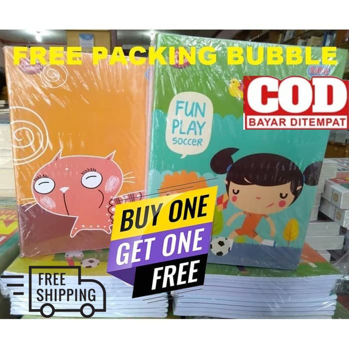 

BUKU TULIS SIDU 58 HALAMAN PER PACK ISI 5 PCS BUY 1 GET 1 FREE