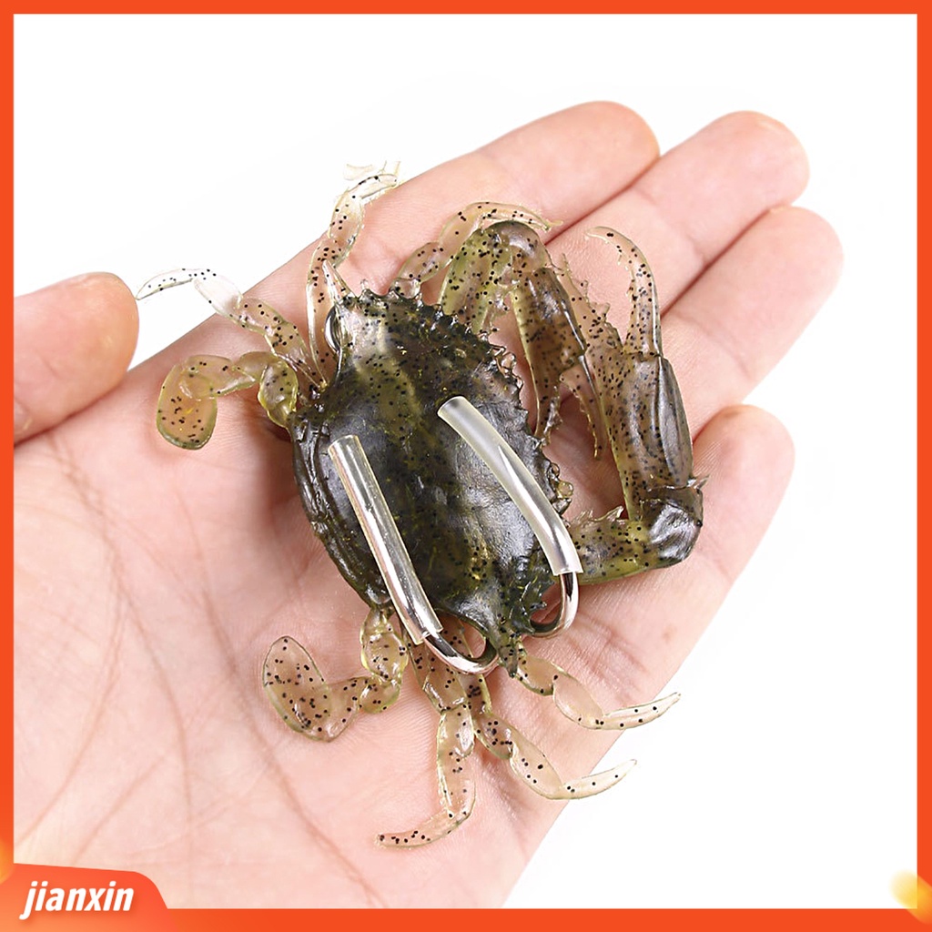 (In Stock) 8cm /19g 10cm /30g Kepiting Umpan Lembut Tajam Kait Simulasi Air Tawar Jig Kepala Umpan Memancing Tackle Profesional Es Memancing Umpan Tenggelam Lembut Umpan Perlengkapan Memancing