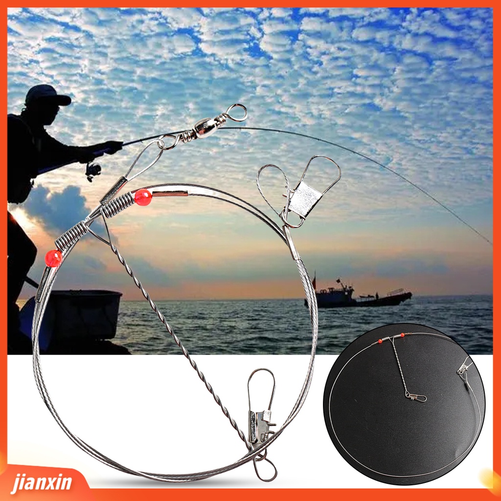 (In Stock) Rig Pancing Non-Cacat Kuat Tarik Laut Memancing Stainless Steel Fishing Tackle Aksesoris Kawat Jejak Pemimpin Rig Untuk Outdoor