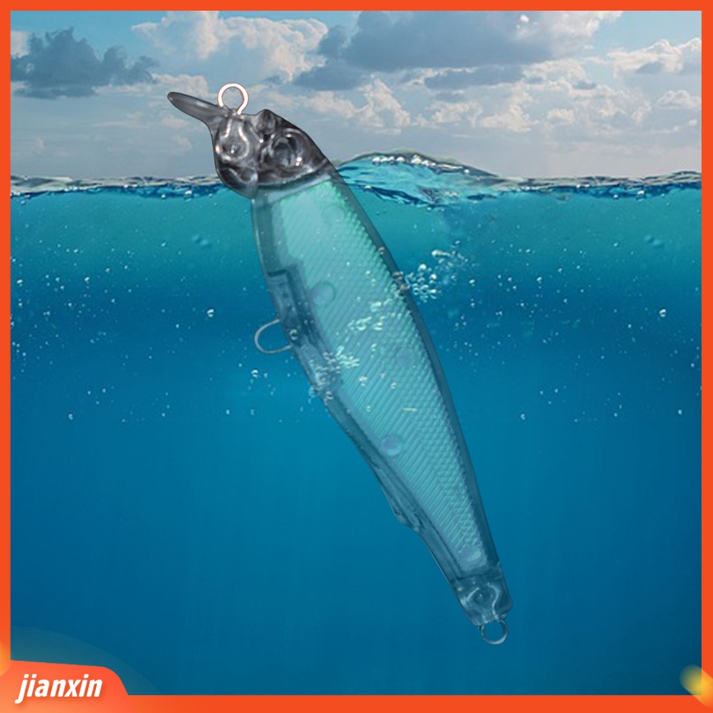 (In Stock) 8cm /6.2g Umpan Pancing Simulasi Umpan Embrionik Ikan Kecil Wobbler Universal Fishing Tackle Tidak Dicat Umpan Buatan Plastik Tenggelam Trout Lure Memancing Luar Ruangan