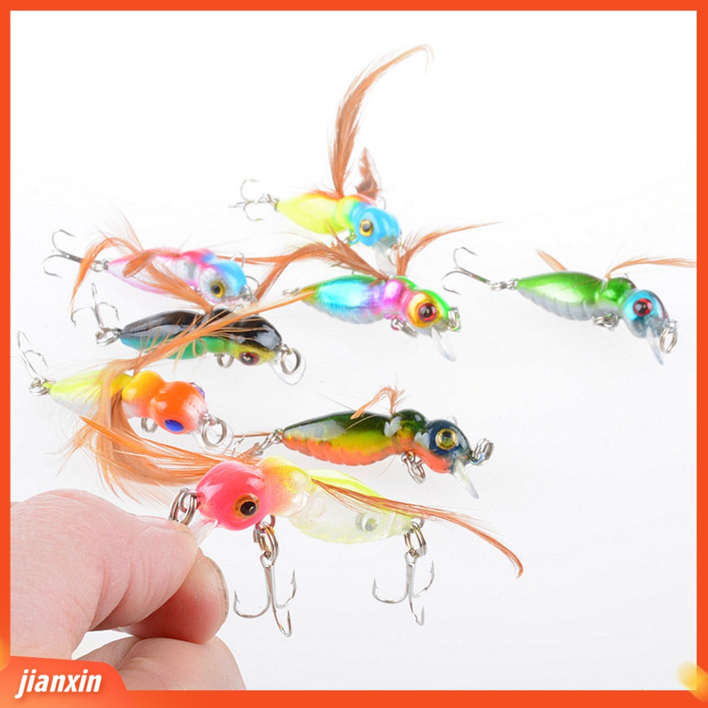 (In Stock) 4.5cm /3.4g ABS Umpan Keras Hiu Hidup Kait Anti Deformasi Ikan Kecil Umpan Perlengkapan Memancing