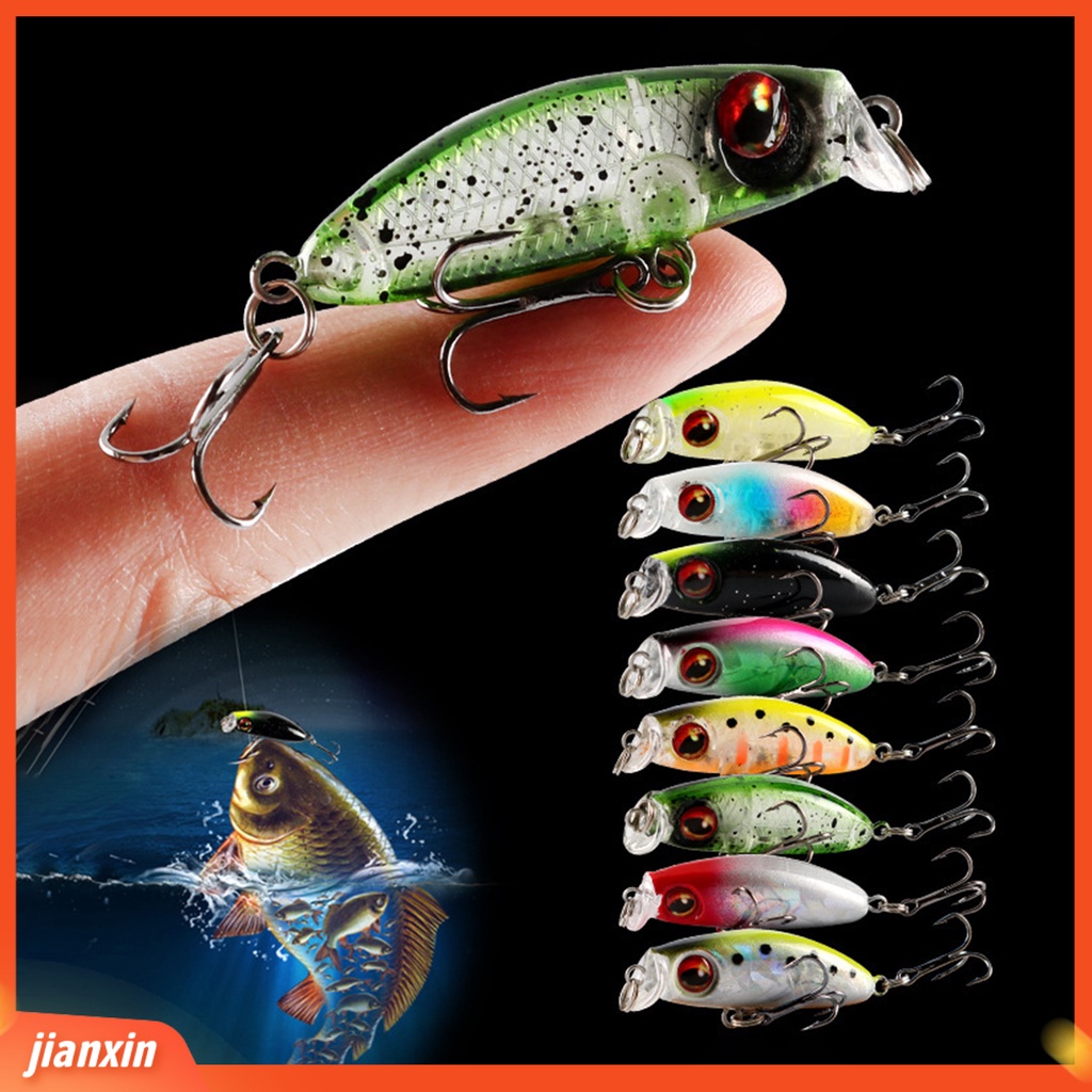 (in Stock) 3.1g /3.5cm Umpan Pancing Built-in Sequin Simulasi Angling One-piece Modelling Bionic Micro Artificial Lure Memancing Aksesoris