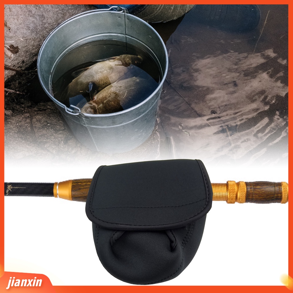 (In Stock) Tas Pancing Laut Anti Gores Tidak Masuk Air Anti Getaran Multifungsi Neoprene Casting Reel Lure Bag Perlengkapan Memancing