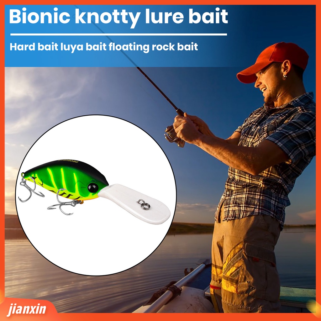 (In Stock) 12.5cm /24.5g Umpan Palsu 3D Simulasi Fisheye Tajam Kait Realistis Menggoda Angling Fatty Mengambang Batu Umpan Memancing Luar Ruangan