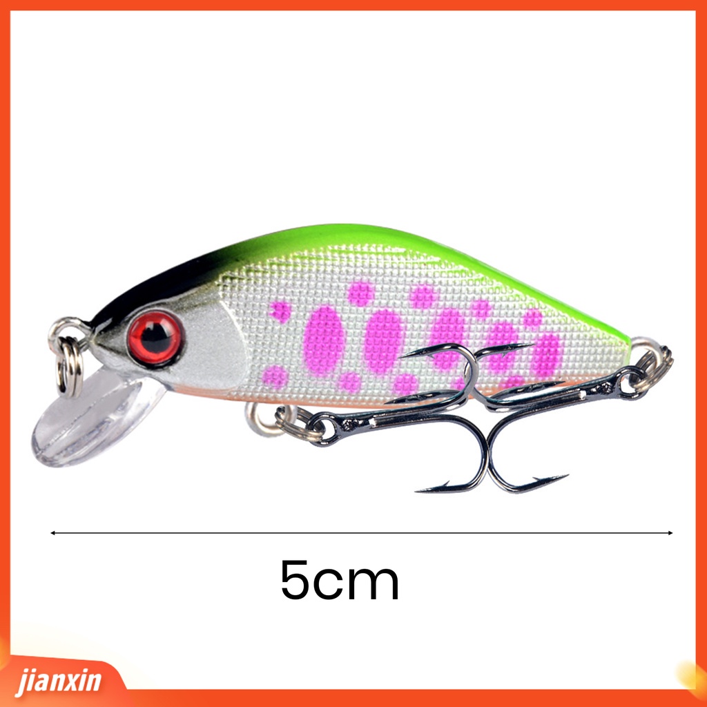 (In Stock) Umpan Pancing Simulasi 3D Fisheye Tajam Kait Wobbler Crankbait Mencegah Lolos Profesional Tenggelam Ikan Kecil Umpan Bawah Air Umpan Keras Fishing Tackle