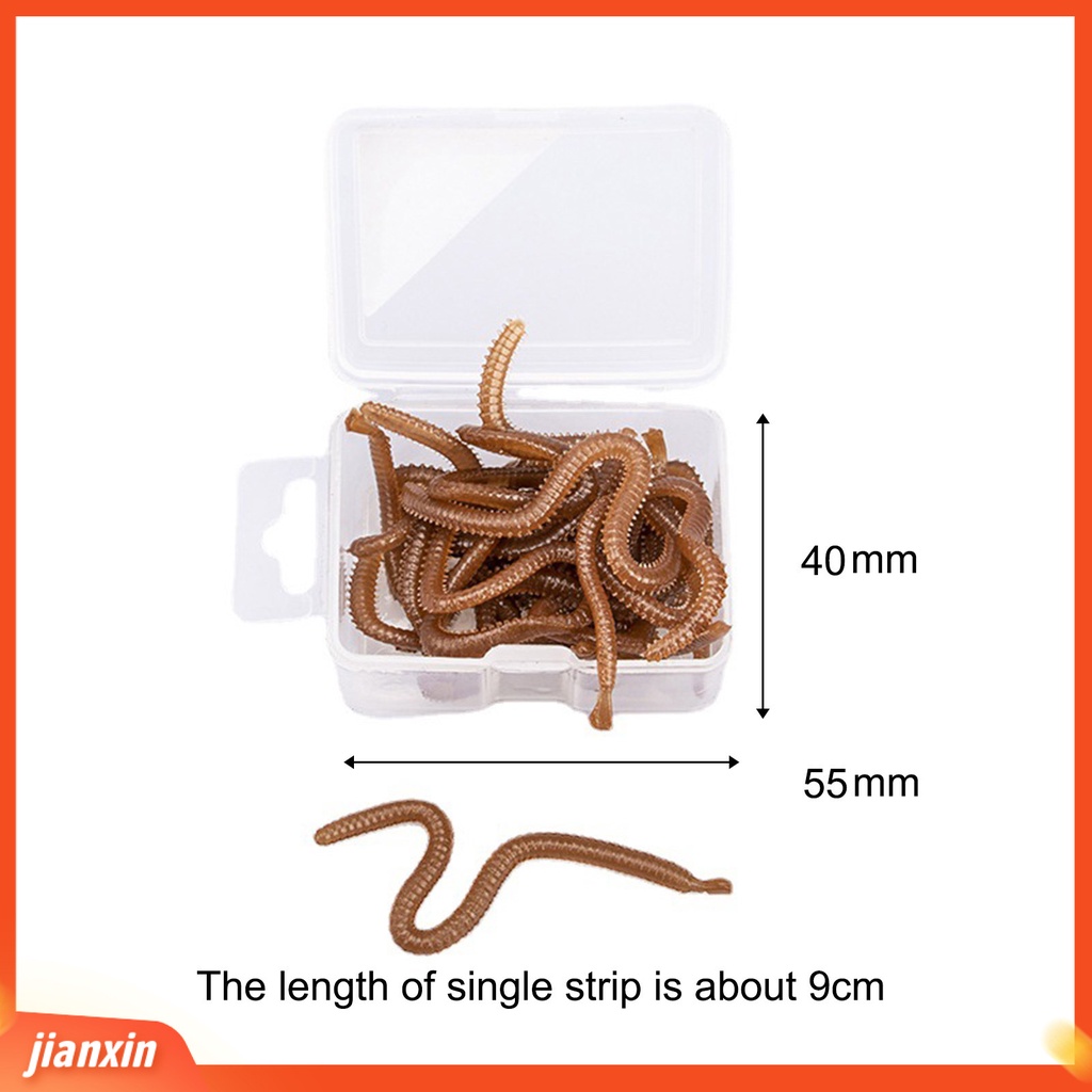 (In Stock) 1kotak Umpan Nereis Bionic Hidup Air Tawar Cacing Tanah Umpan Lembut Untuk Memancing