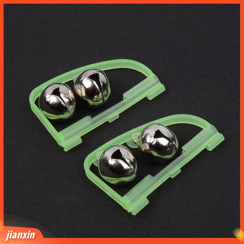 (in Stock) 5Pcs Fluorescent Glow in Dark 2bells Alarm Pancing Alert Alat Aksesoris