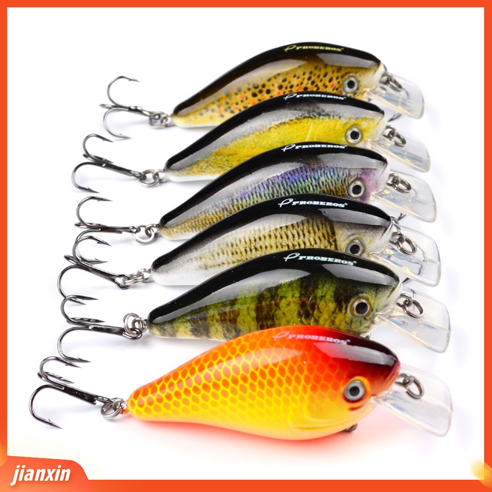 (In Stock) PROBEROS 7.6cm 12.7g Memancing Buatan Manusia Hidup Keras Lure Umpan Fish Tackle