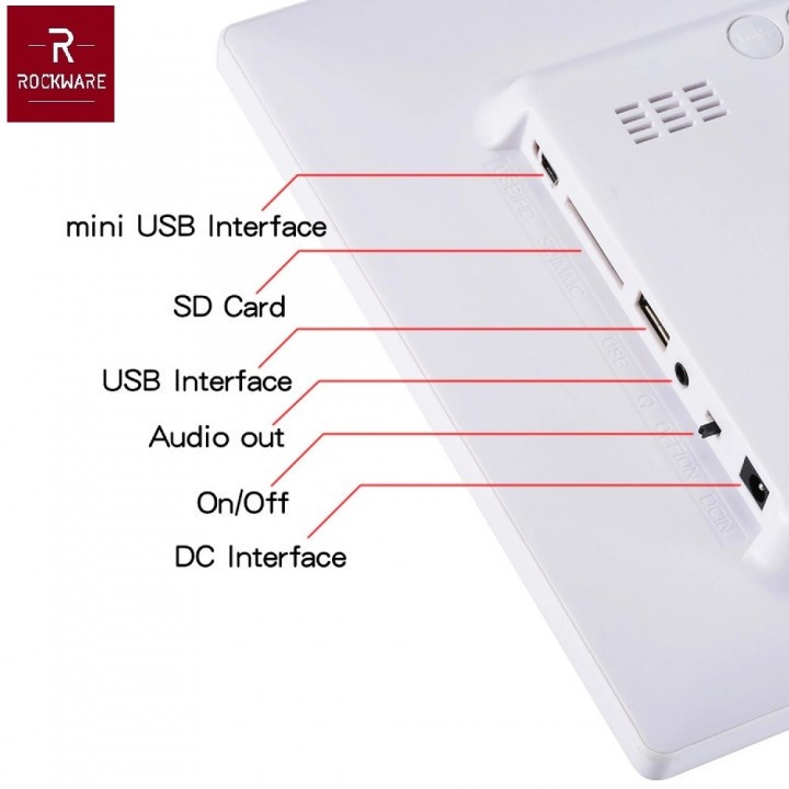 23 ROCKWARE RW-SJD1203 - 12 inch Digital Photo Frame - Frame Foto Digital