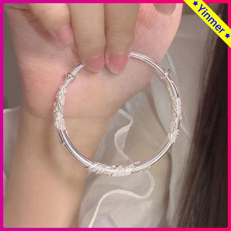 COD✨ Gelang Bunga Korea Gaya Adjustable Sennu Mewah Ringan Yang Dapat Disesuaikan Elegan Untuk Wanita-Yinmer