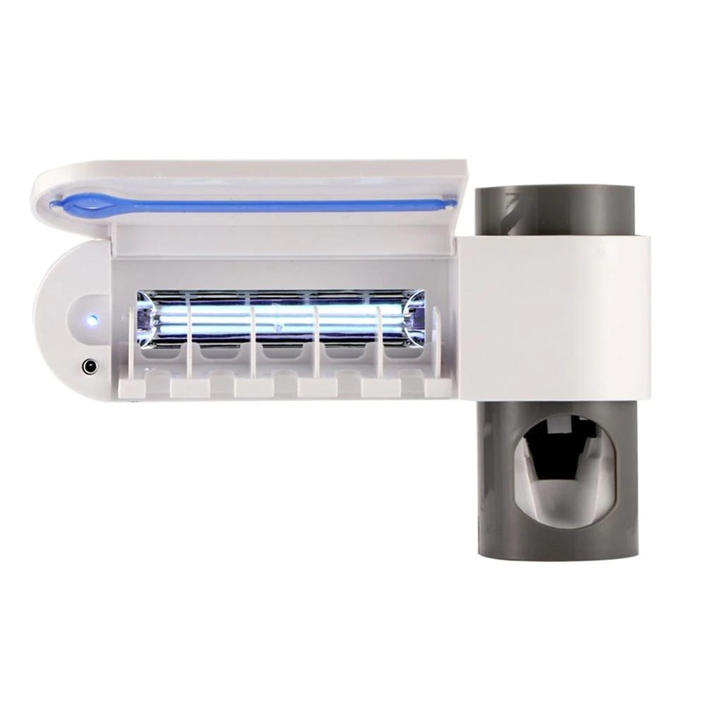 487 Toothbrush Holder UVC Light Sterilizer and Toothpaste Dispenser