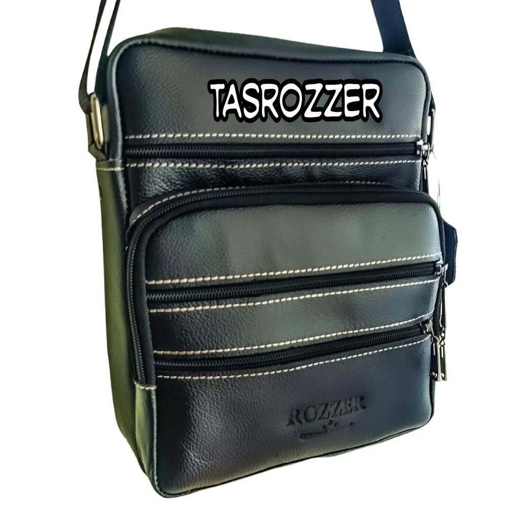 Tas pria kulit sapi 100% banyak saku