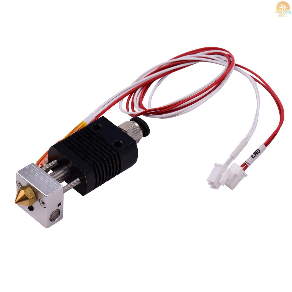 In Stock 3D Printer Full Metal Hotend Extruder Kit Hot End Set Dengan 0.4mm Nozzle 100K Termistor Heatsink Kawat 24V Kompatibel Dengan ET4/ET4 Pro Printer 1.75mm Filament