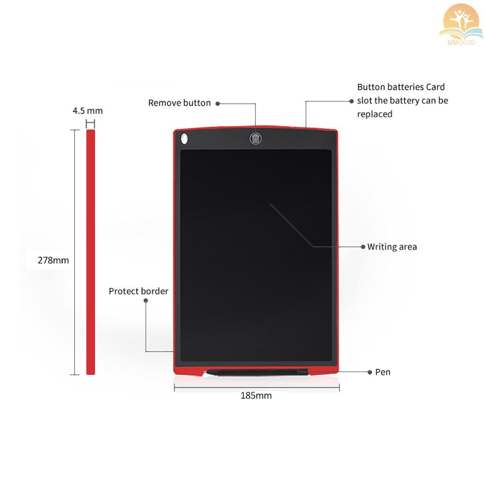 In Stock H12 12inch LCD Digital Writing Drawing  Handwriting Pads Portable Electronic Graphic Board