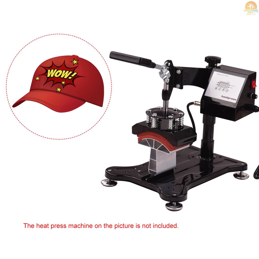 In Stock Hat Cap Press Mat Pad Heating Transfer Attachment Silica Gel 5.5x3 Inch 220V Untuk Mesin Heat Press Topi Mesin Pemanas