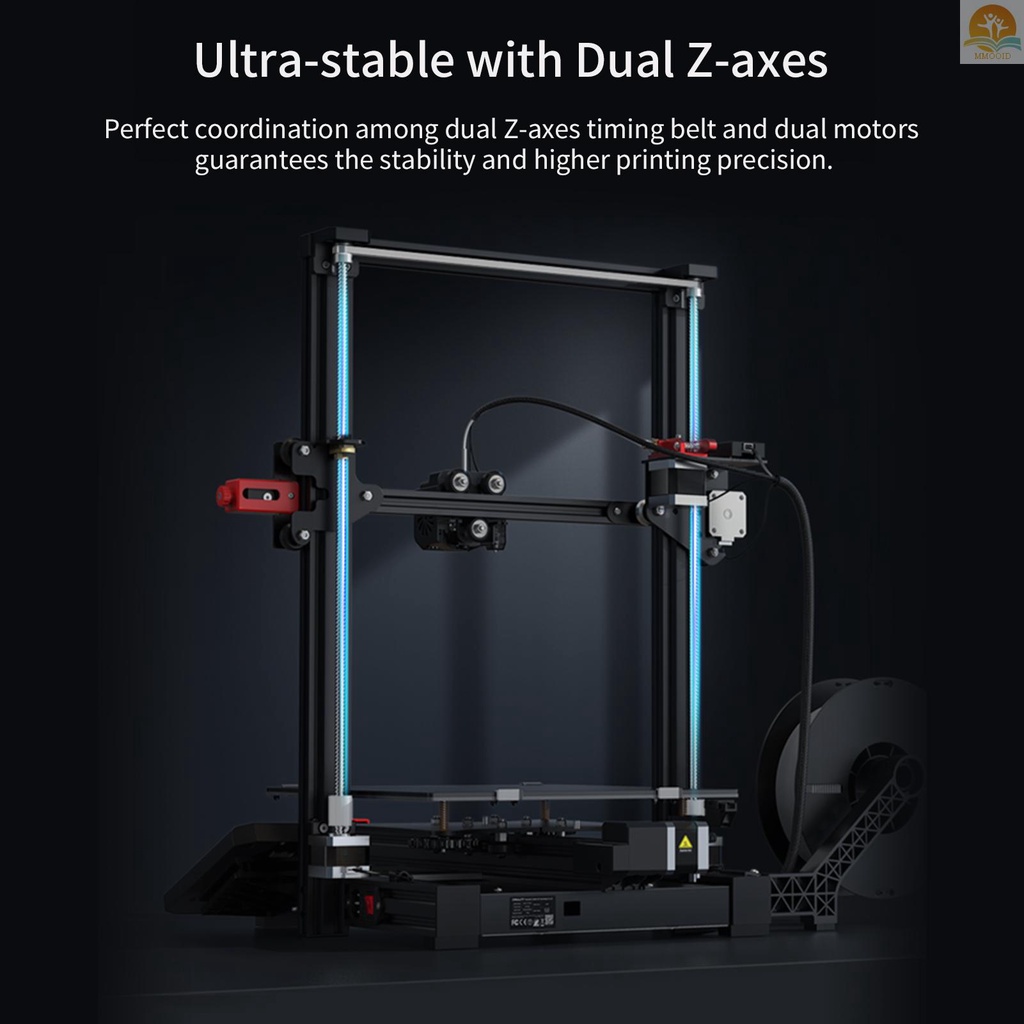 In Stock Creality 3D Ender-3 Max Neo Desktop 3D Printer FDM 3D Printing 300x300x320 mm Cetak Ukuran Dengan Stabil Ganda Z-axis 4.3 ''Layar Knob Warna Full Metal Extruder Support Resum