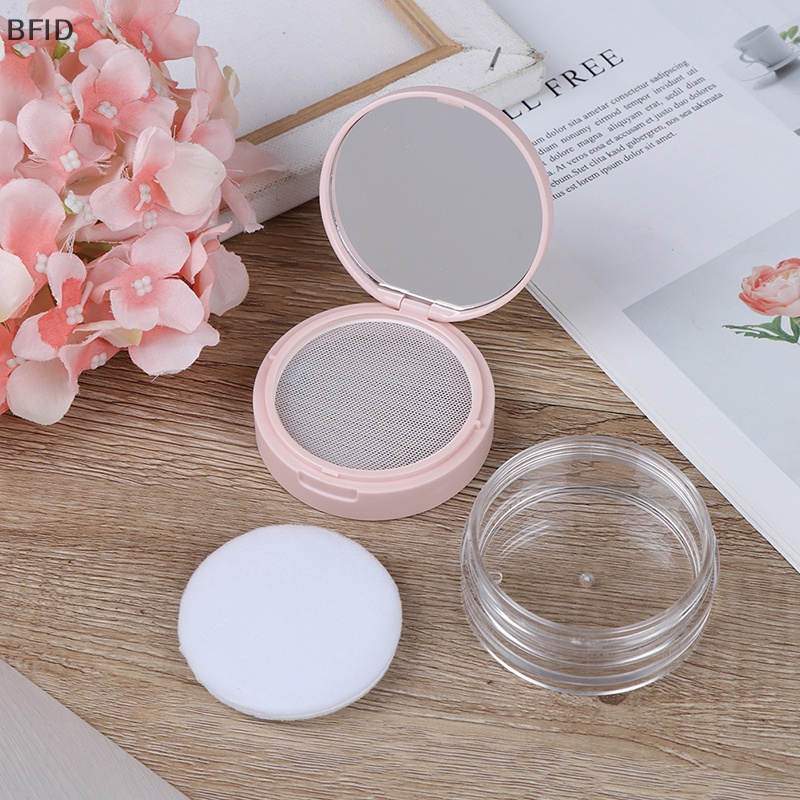 [BFID] 7gaya Ayakan Kosmetik Kosong Longgar Jar Wadah Kotak Puff Mirror Container Case [ID]