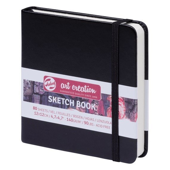 

Talens Art Creation Sketch Book Black Hard Cover / Sketchbook Hard Cov - 12x12cm