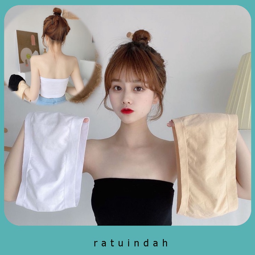 Kemben Seamless Ratuindah 6459 Wanita Tanpa Tali  Anti Slip Bra Sport Tanpa Busa Pakaian Dalam Wanit