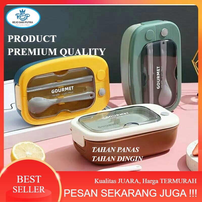 SNI KOTAK MAKAN ANTI TUMPAH  Kotak Bekal Makan Siang Anak Dewasa Bento / Lunch Box Gourmet Product T