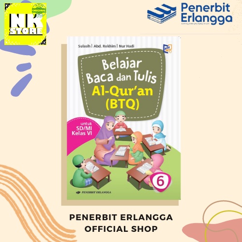 BUKU (BTQ) KELAS 6 SD/MI KURIKULUM 2013 REVISI ERLANGGA