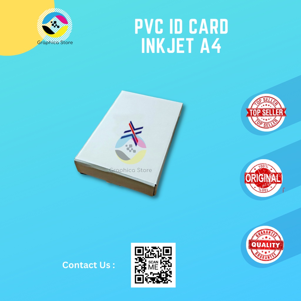 

PVC ID CARD INKJET A4 | Bahan ID Card Inkjet A4 50 set