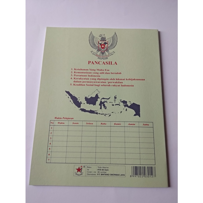 

Buku Tulis 38 lbr Bintang Obor