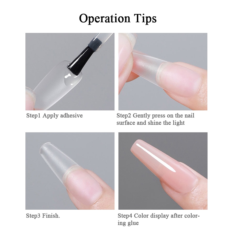 240pcs /Box Ekstensi Cepat Cetakan Kuku Tips Jari Penuh Penutup Bentuk Kuku UV Gel Polish Alat Manicure Tool Extension Tool
