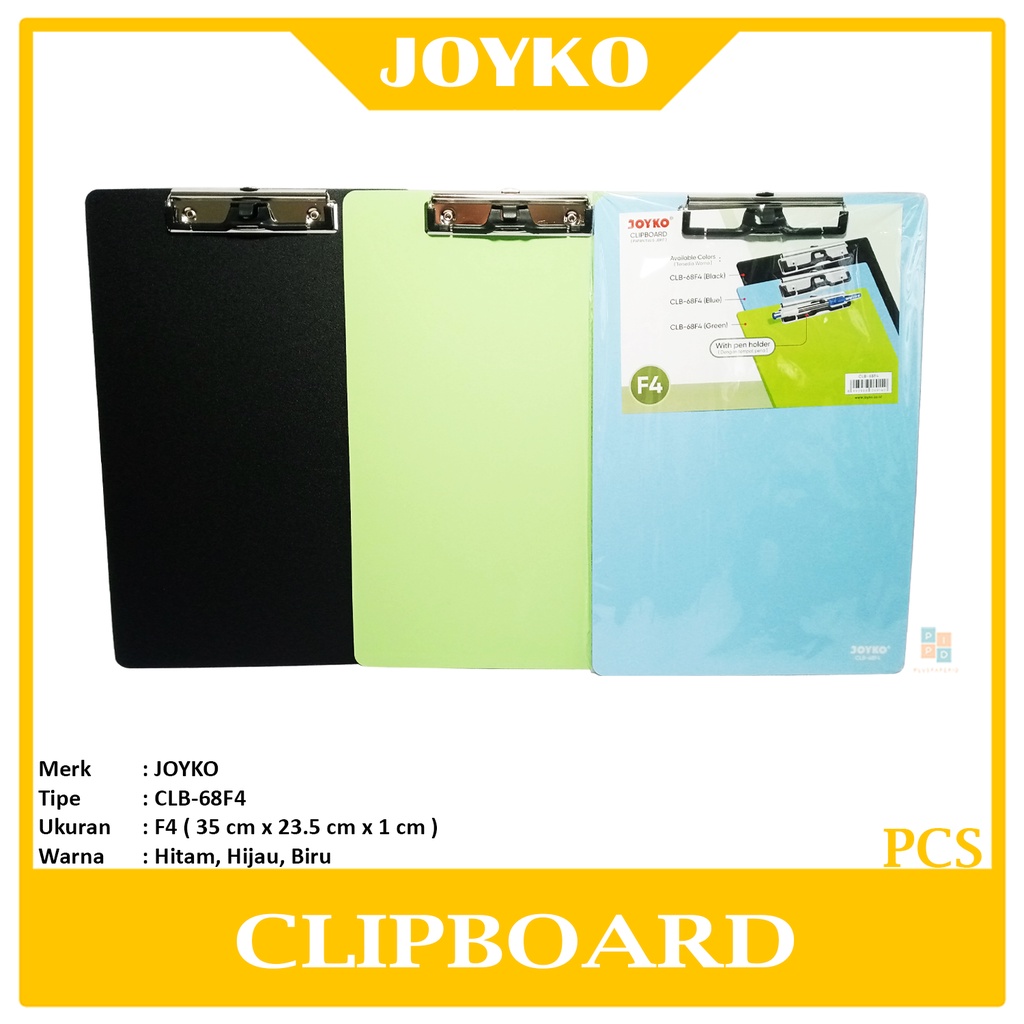 

JOYKO - Papan Jalan Clipboard CLB-68F4 - Pcs