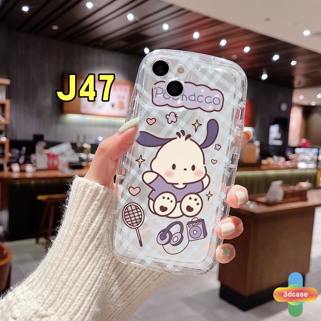 Case HP OPPO A17 A17K A54 A5S A57 A57S A57E A3S A15 A76 A96 A16 A95 A55 A7 A5 A9 A31 A53 A33 2020 A77S A12 A12S A1K A16E A16K A54S Reno 7 7Z 8Z 5 4 6 8 5F 5K 4F 4 5 06 Lite A74 Kartun Lucu Pochacco Hello Kitty Shockproof Transparent Airbag Case