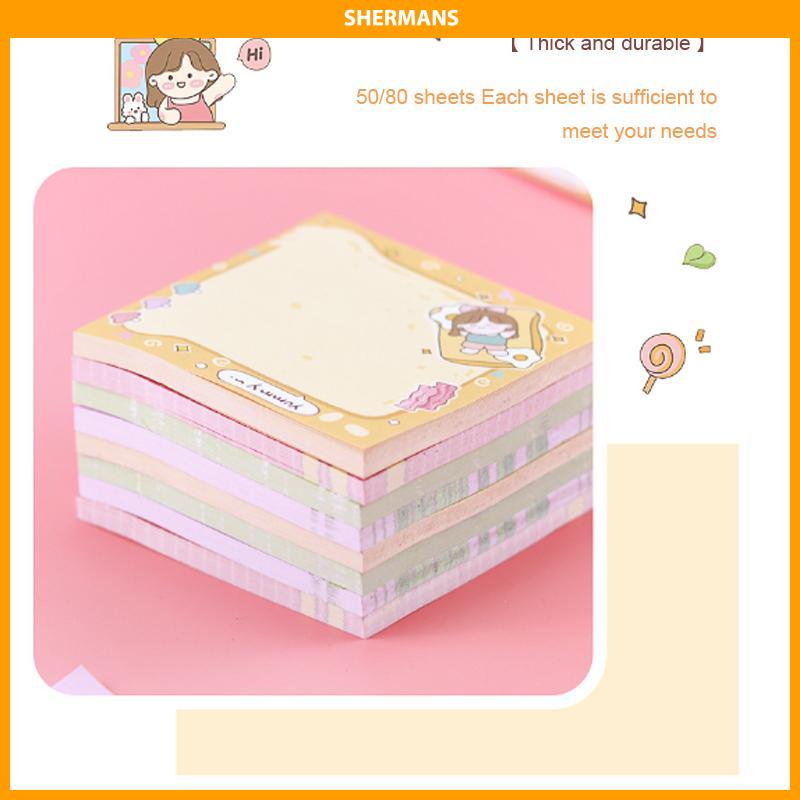 

[Ready Stock❤️][Ready Stock❤️]Catatan tempel kartun kreatif pesan kantor catatan tempel catatan tempel siswa alat tulis sherman sherman