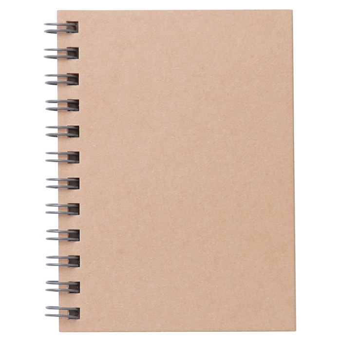 

✨BISA COD✨ -MUJI PTP DOUBLE RING NOTEBOOK 48 SHEET / LINE - A7, BEIGE