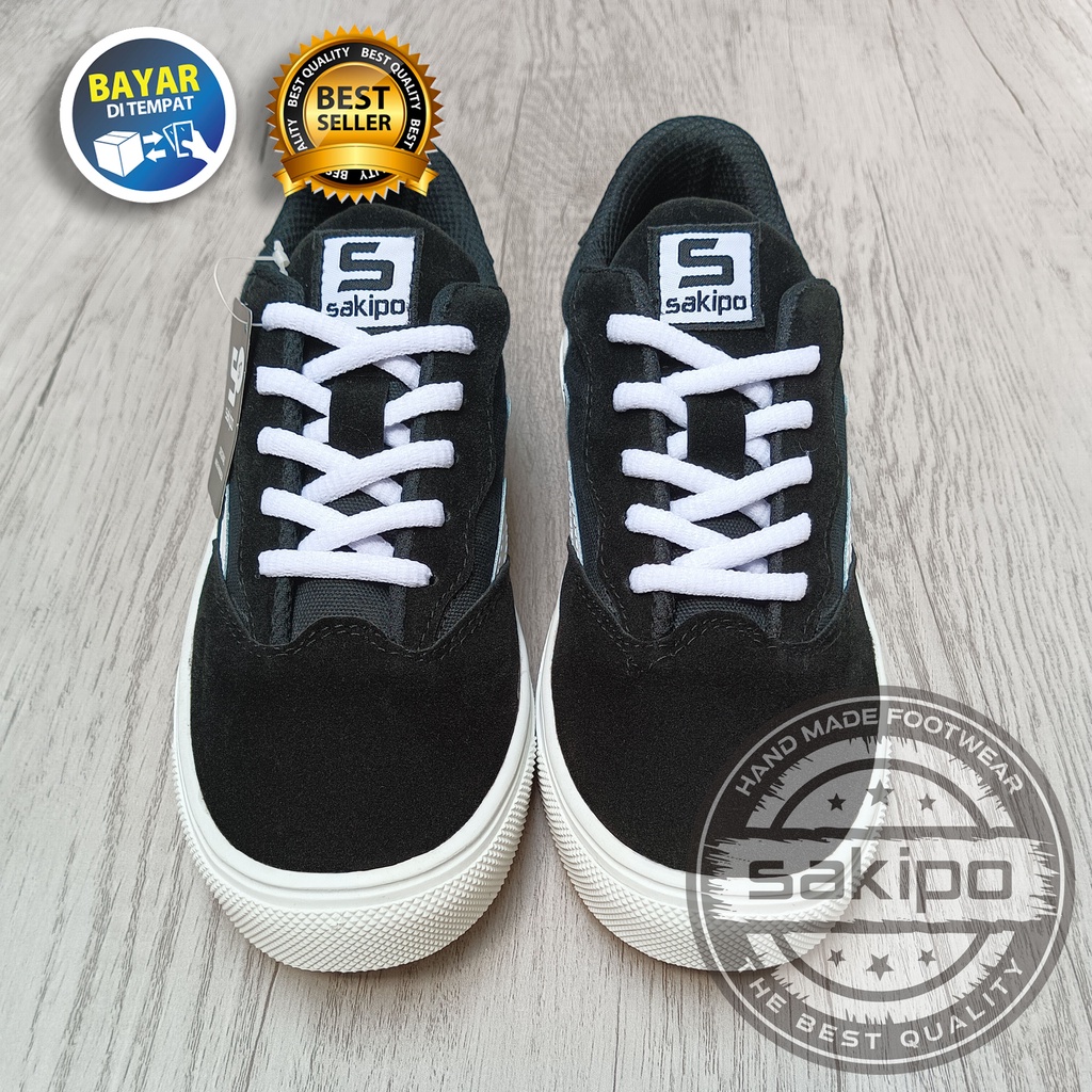 PROMO 8.8 !!  SEPATU DISTRO REMAJA KARET HITAM PUTIH / SNEAKERS REMAJA PRIA SOL KARET LENTUR / SNEAKERS SKATEBOARD PRIA SOL KARET / SEPATU REMAJA GAUL HANGOUT / SEPATU SEKOLAH SMA KULIAH / SEPATU KASUAL SANTAI / SEPATU ORIGINAL / SAKIPO